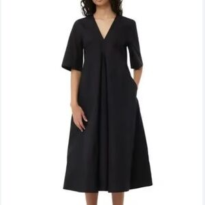 Ganni Exclusive Cotton Poplin Maxi Dress